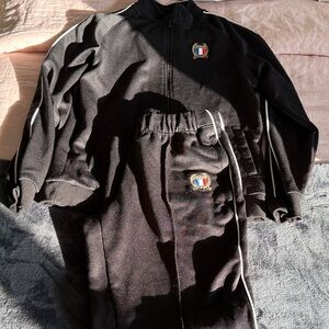 Cotton On Black Track Set with Embroidered Patch